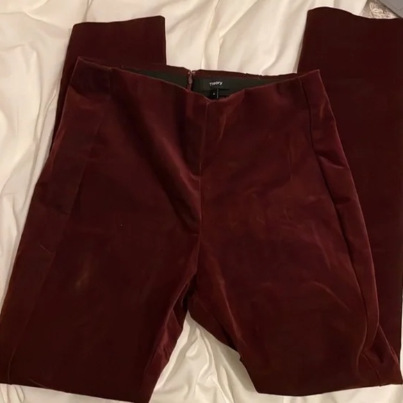 Theory Navalane High-Waist Velvet Pants - Picture 4 of 8